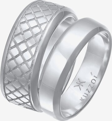 KUZZOI Ring Bandring in Silber: predná strana
