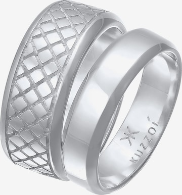 Bague KUZZOI en argent : devant