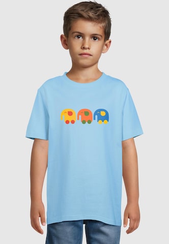 T-Shirt 'Elephants' Merchcode en bleu : devant