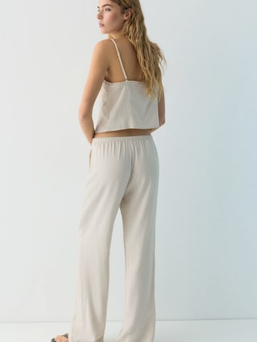 Wide leg Pantaloni 'PACIFIC' di Pull&Bear in beige