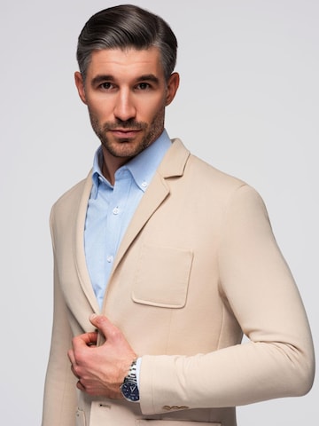 Coupe regular Veste de costume Ombre en beige