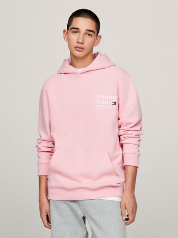 Sweat-shirt Tommy Jeans en rose : devant