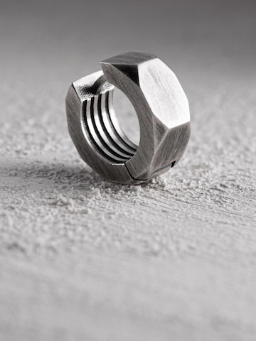 REYTEL Earring 'MOER' in Silver: front