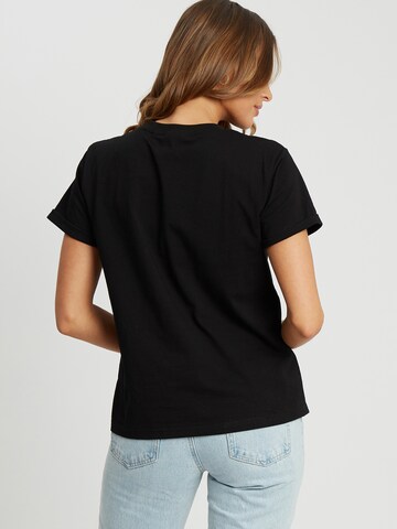 T-shirt Calli en noir : derrière