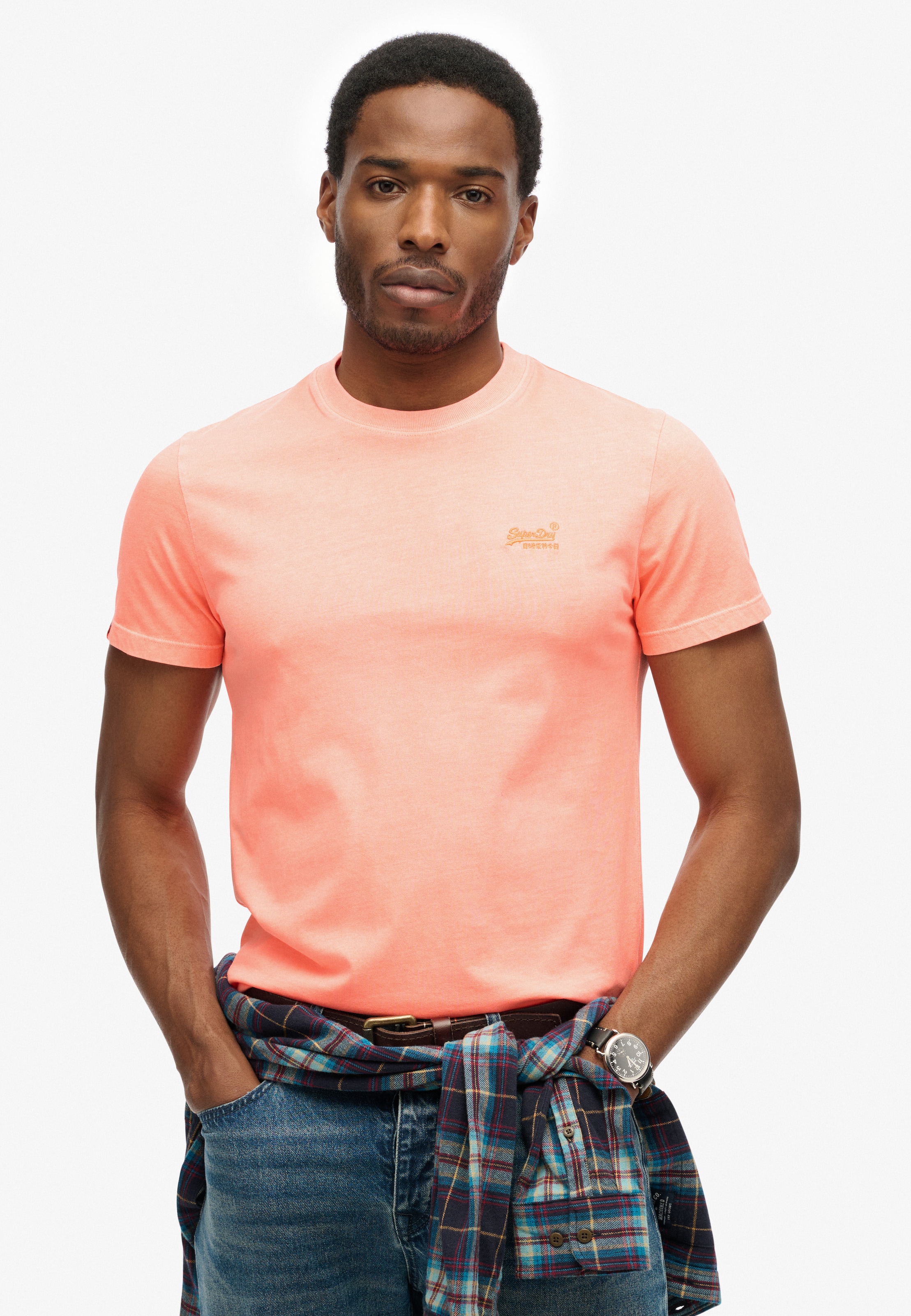 Superdry & Co Shirt 'Essential' in Orange: front