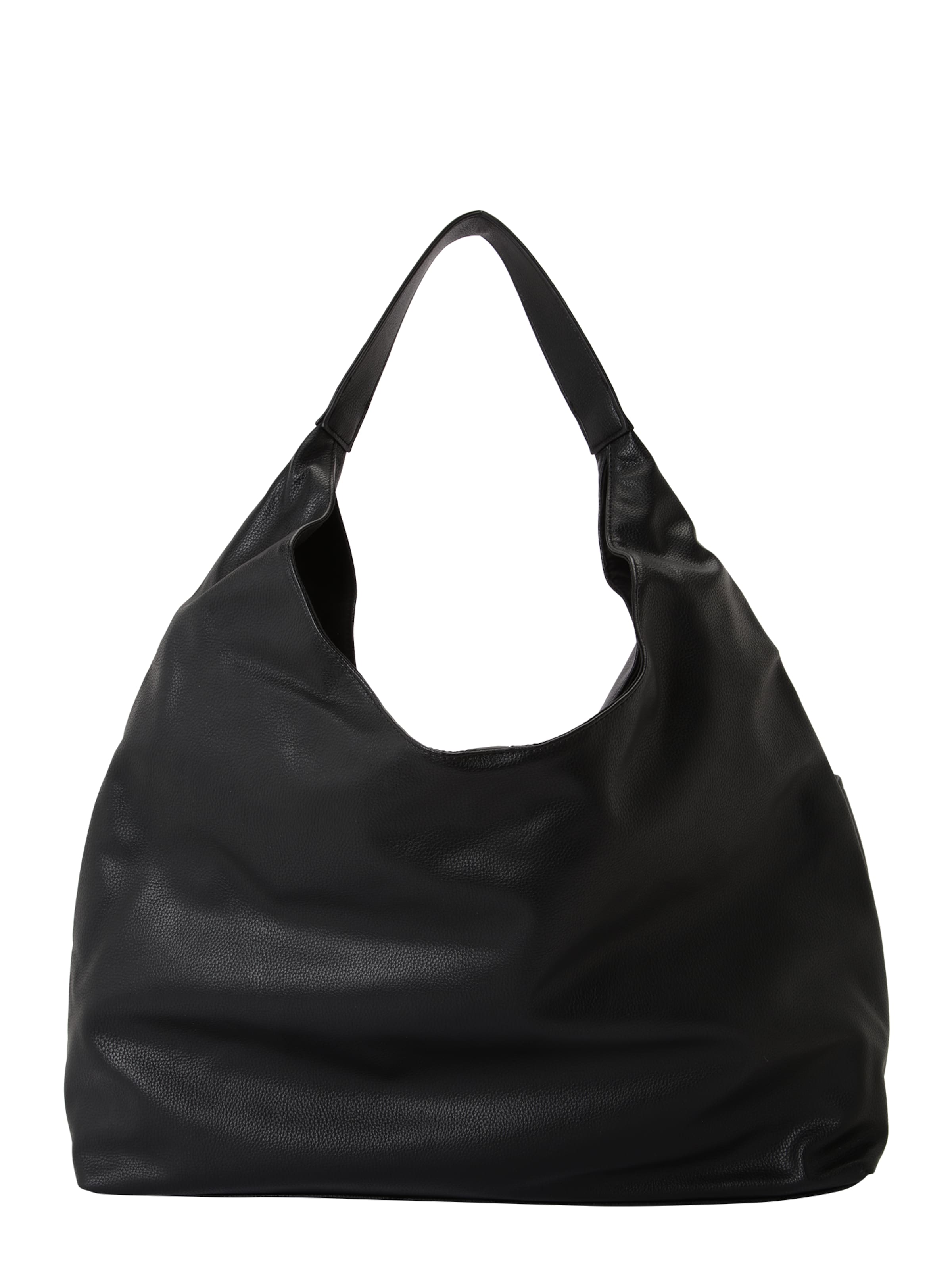 melns ABOUT YOU "Shopper" tipa soma: no priekšpuses