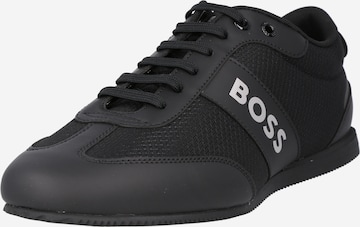 Sneaker low de la BOSS pe negru: față