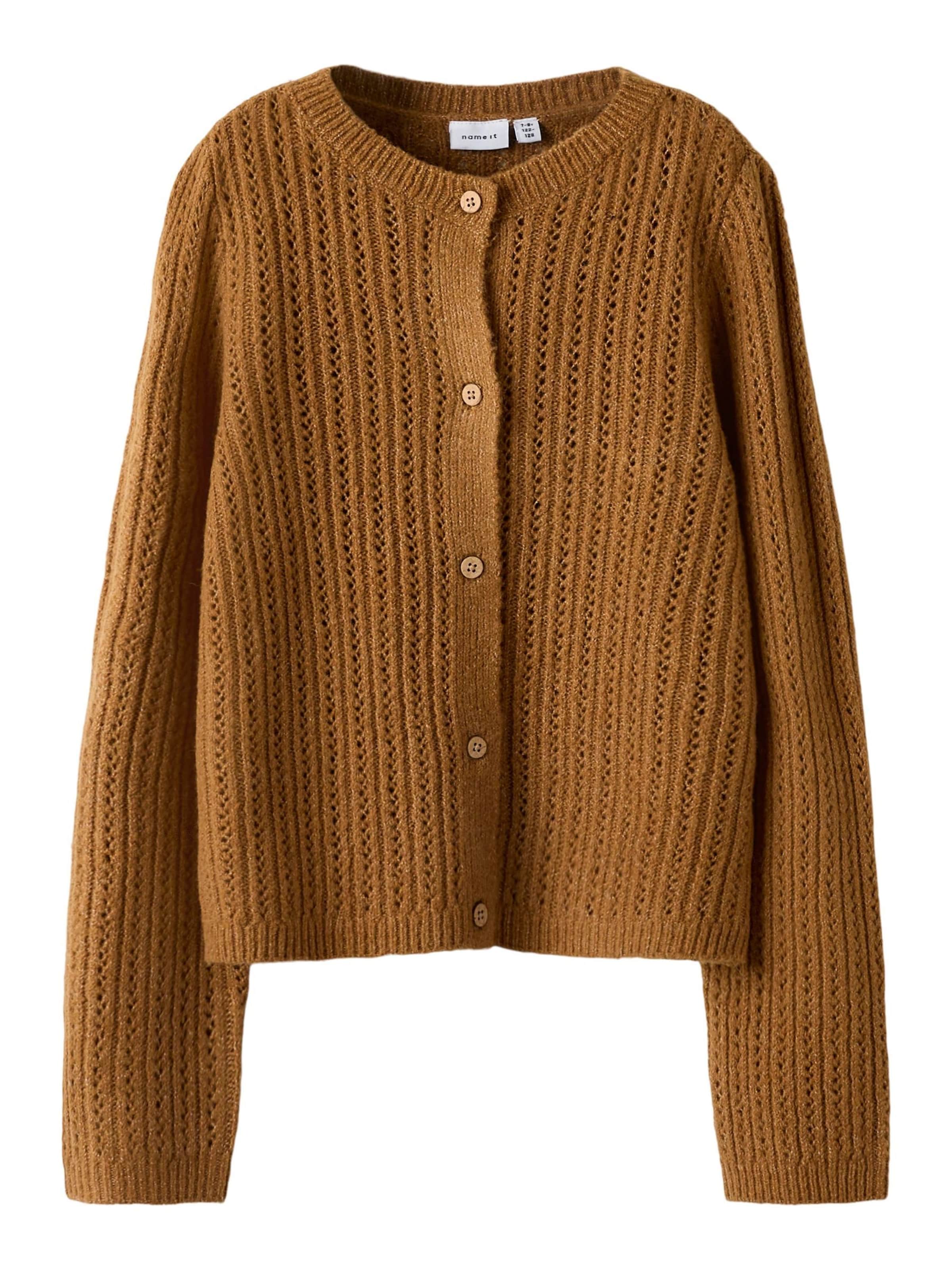 NAME IT - Cárdigan en marrón: frente