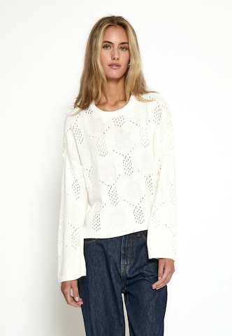 Pullover 'Celia' di DESIRES in bianco: frontale
