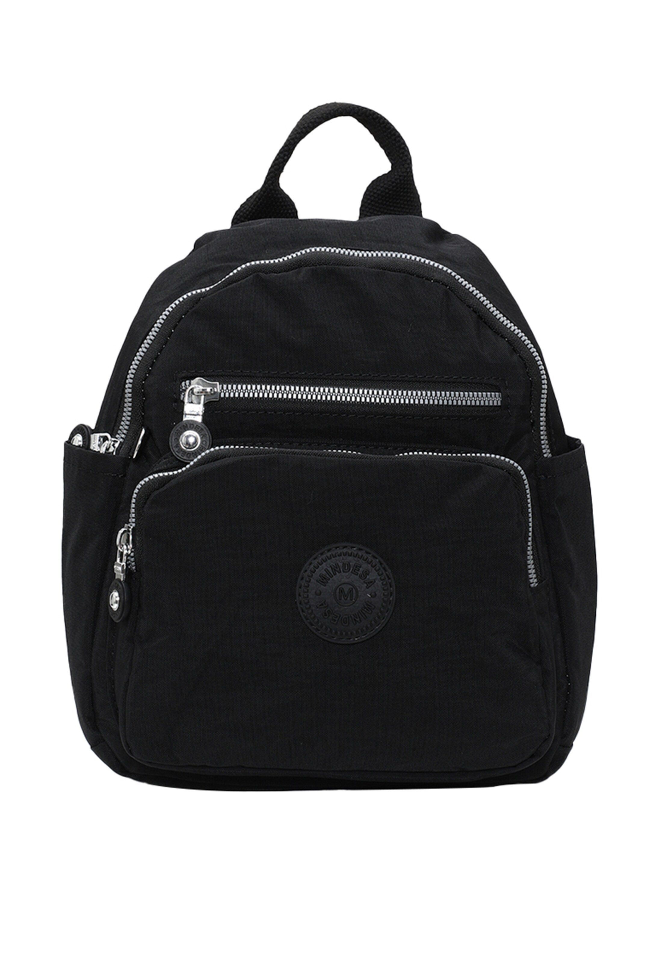 Mindesa - Mochila en negro: frente
