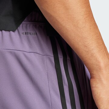 ADIDAS PERFORMANCE Regular Sportshorts 'Train Essentials Piqué 3-Streifen' in Lila