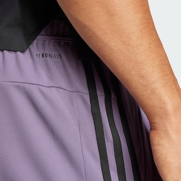 Regular Pantalon de sport 'Train Essentials Piqué 3-Streifen' ADIDAS PERFORMANCE en violet