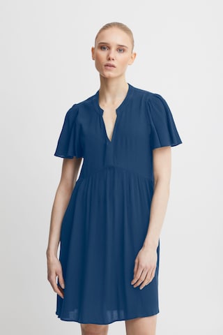 ICHI Shirt Dress 'Marrakech' in Blue: front