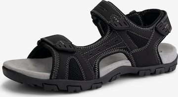 Travelin Sandals in Black: front