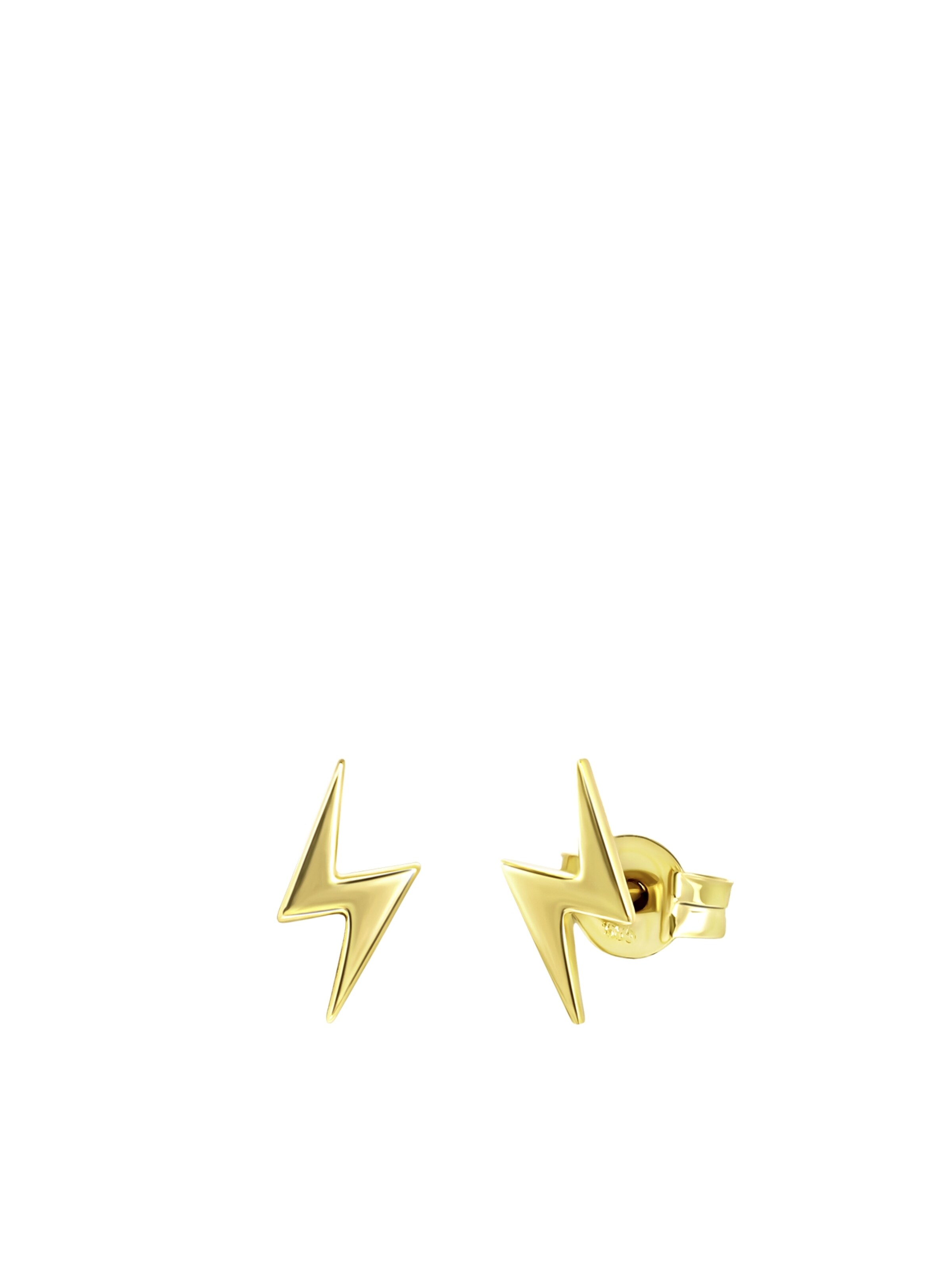 Lucardi Earrings 'Klassisch' in Gold: front