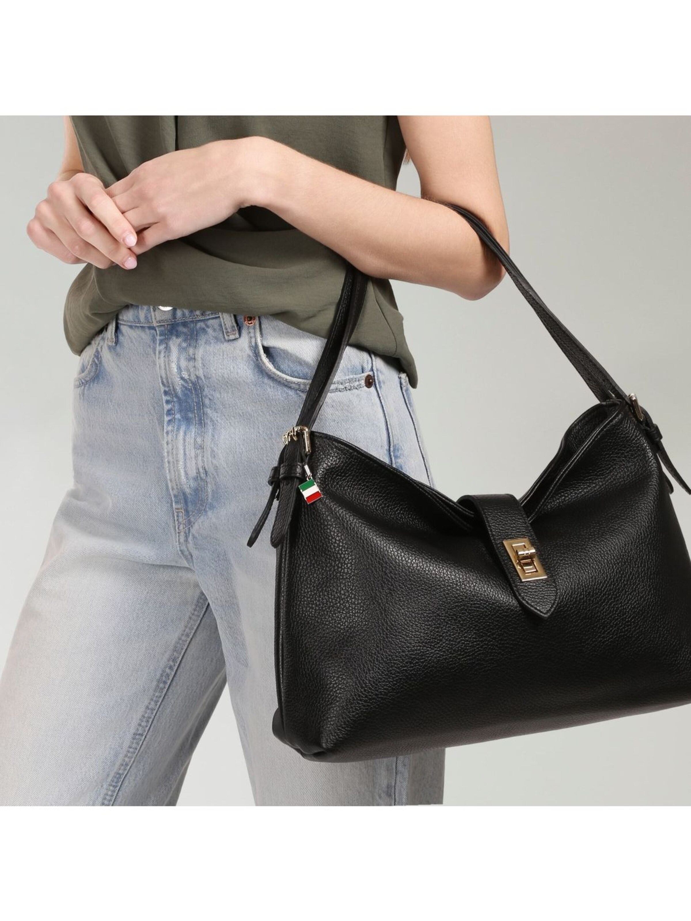 Sac bandoulière Florence en noir