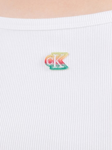 Calvin Klein Jeans Top 'PRIDE' in White