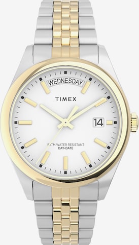 TIMEX Analoog horloge 'Legacy Day and Date' in Goud: voorkant