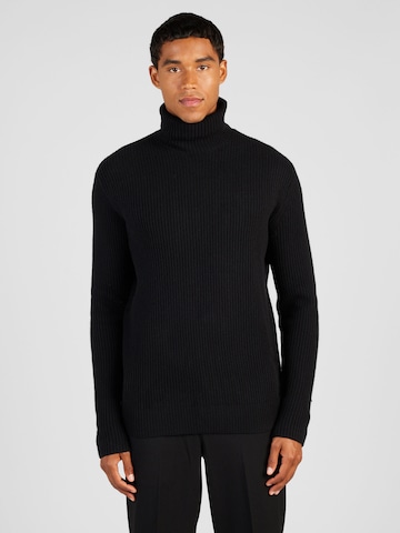 Les Deux Sweater 'Eddie' in Black: front