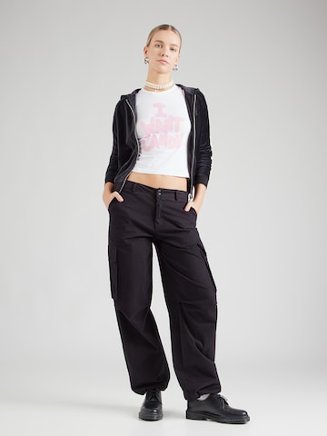 Maglietta 'I WANT CANDY' di Juicy Couture in bianco