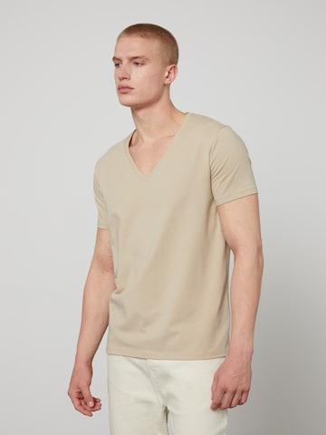 DAN FOX APPAREL Shirt 'Samuel' in Beige: predná strana