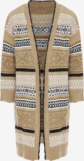 Jalene Kardigan u bež / tamno bež / crna / bijela, Pregled proizvoda