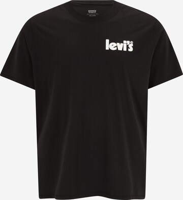 Levi's® Big & Tall Shirt 'Relaxed Fit Tee' in Black: front