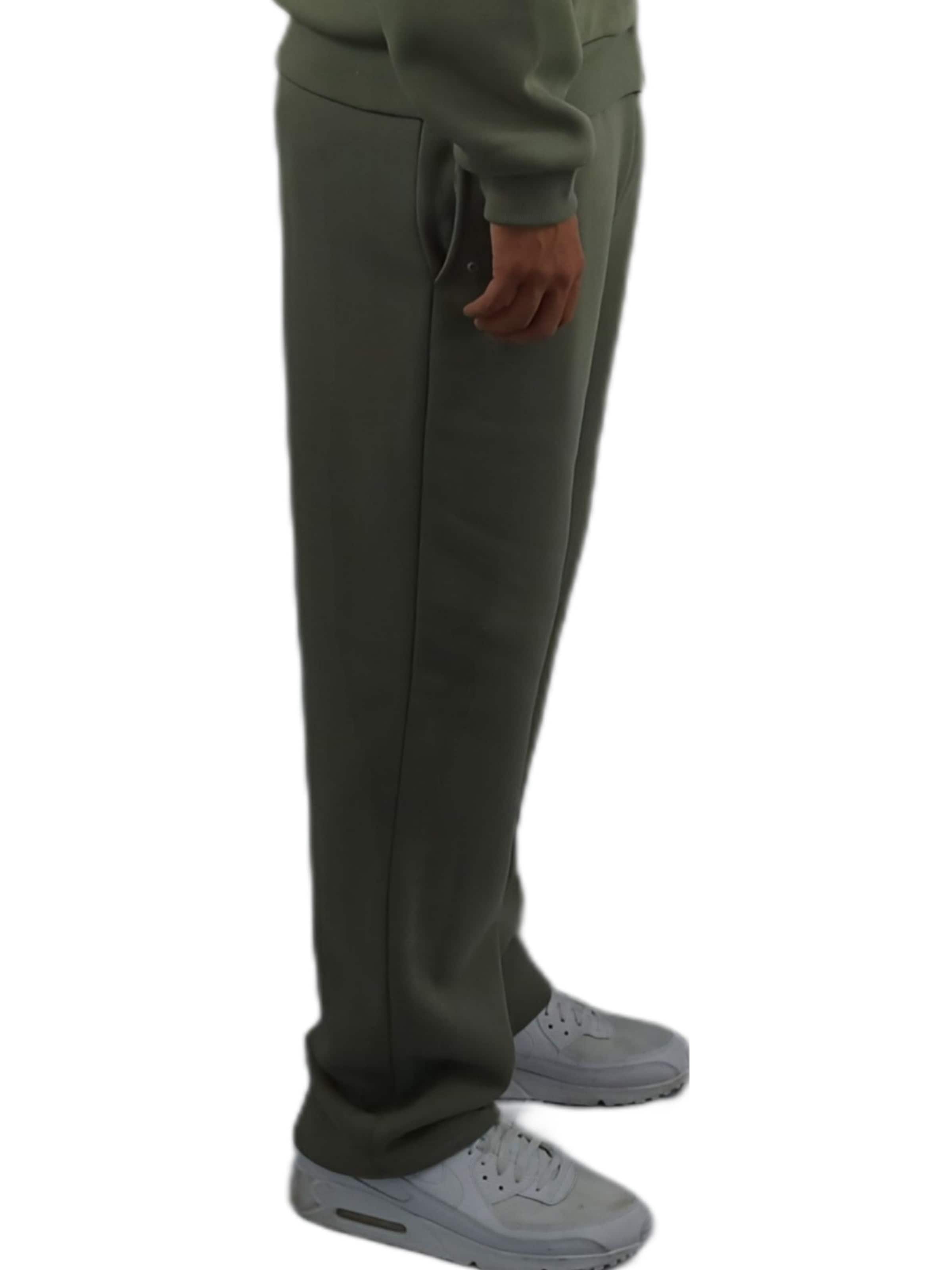 HEFTYKA Loosefit Sporthose 'OPEN'‌‌‌‌‌ in Grün