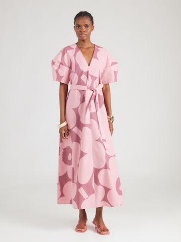 rozā Marimekko Kleita 'TAIVUT': no priekšpuses