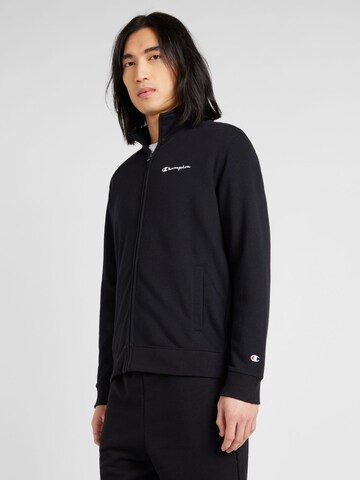 Champion Authentic Athletic Apparel Sweat jacket in Black: front