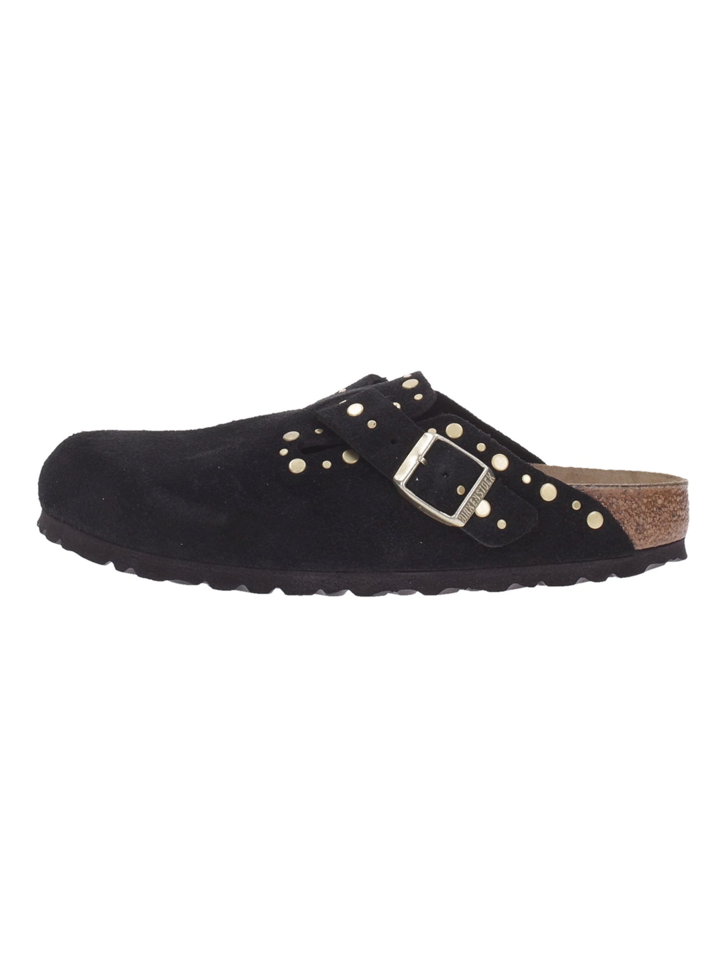 Clogs 'Boston' di BIRKENSTOCK in nero: frontale