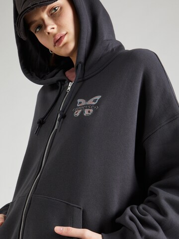 CONVERSE Sweatjacke 'Blooming' in Schwarz