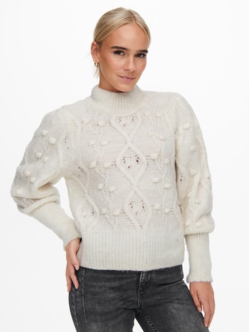 ONLY Sweater 'Poppy' in Beige: front