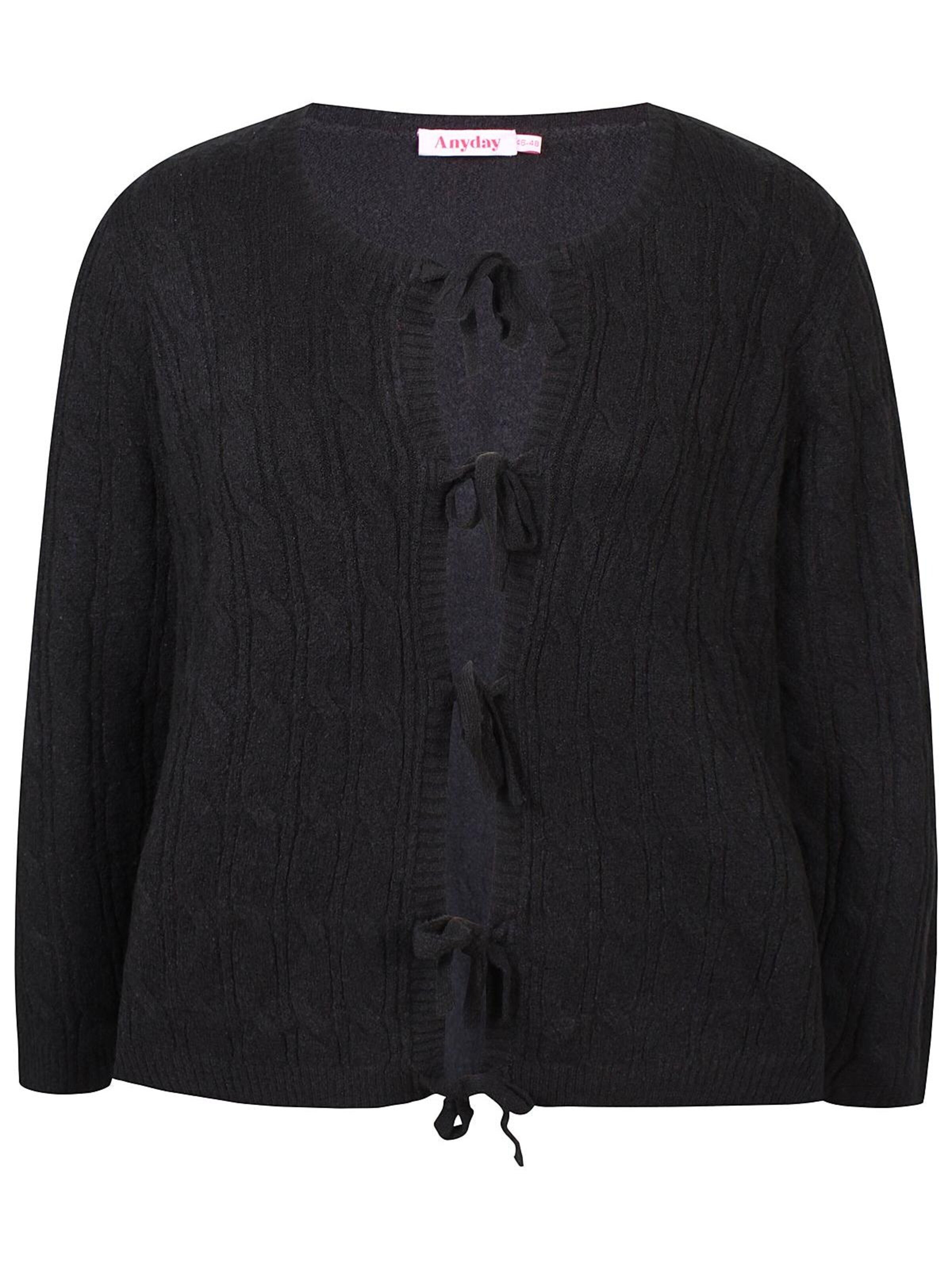 Anyday Knit Cardigan 'Giselle 391' in Black: front