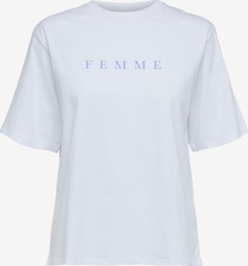 Selected Femme Curve T-Shirt 'Vilja' in Weiß: predná strana