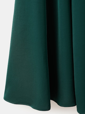 MANGO Obleka 'RUBY' | zelena barva