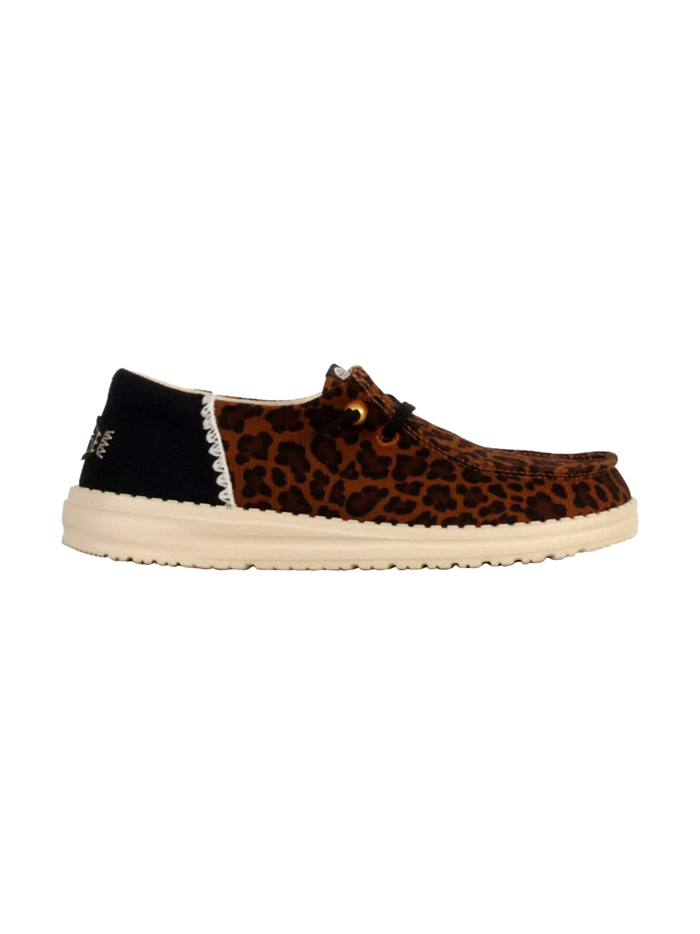 Chaussure basse 'Mokassin mit Schnürsenkeln Wendy Funk Animal' HEY DUDE en marron