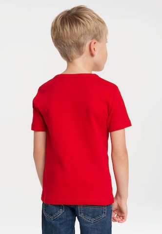 LOGOSHIRT T-Shirt 'Der Rote Blitz' in Rot