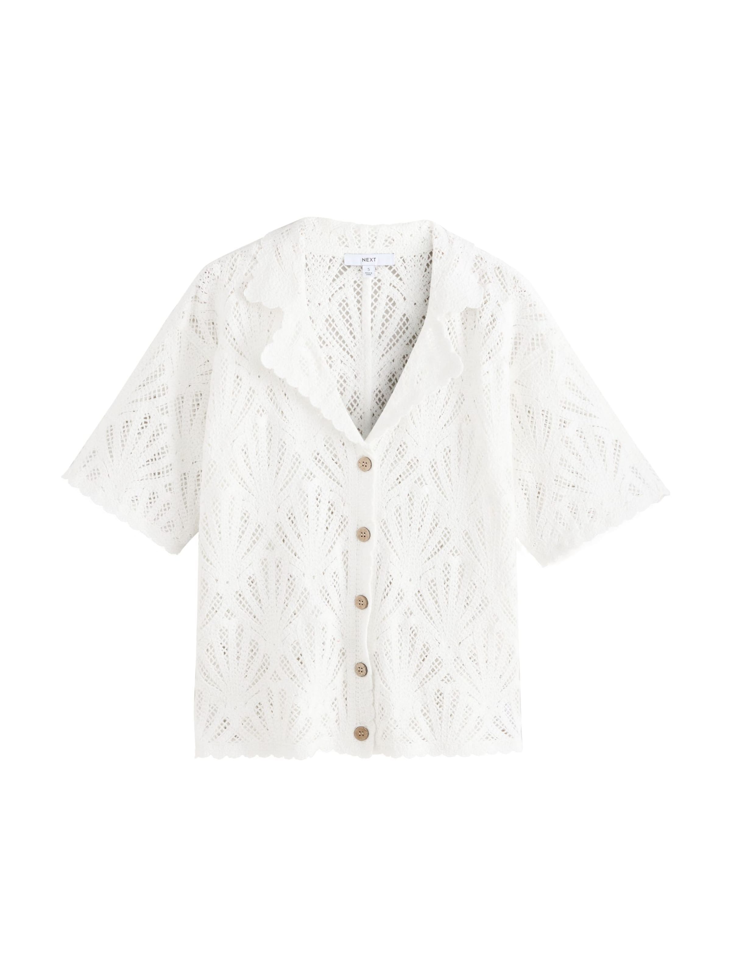 Next Strickjacke in Weiß: Vorderseite