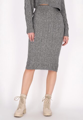 Gonna di DreiMaster Vintage in grigio: frontale