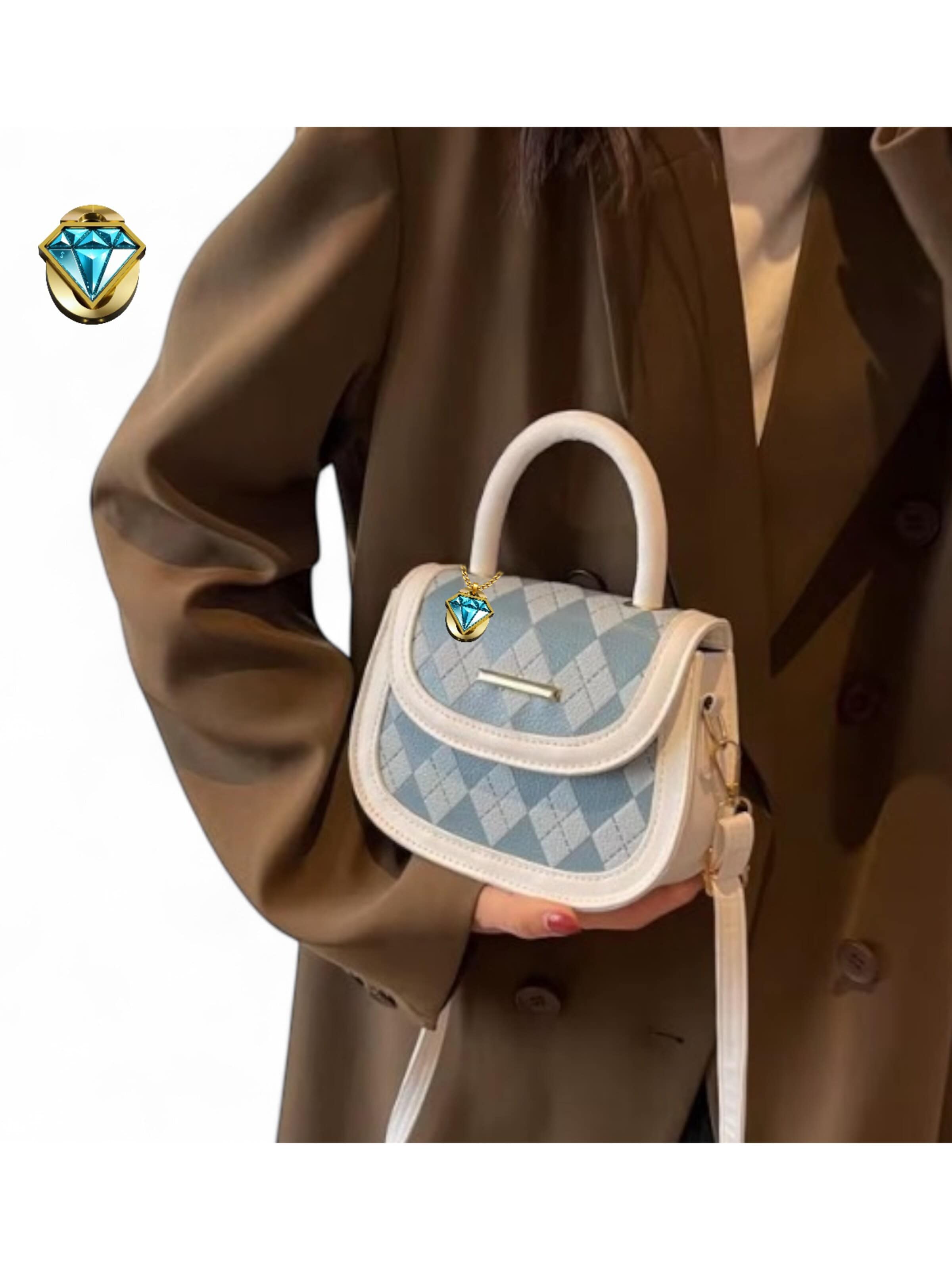 Elegon Handbag 'Model Kuwait' in Blue