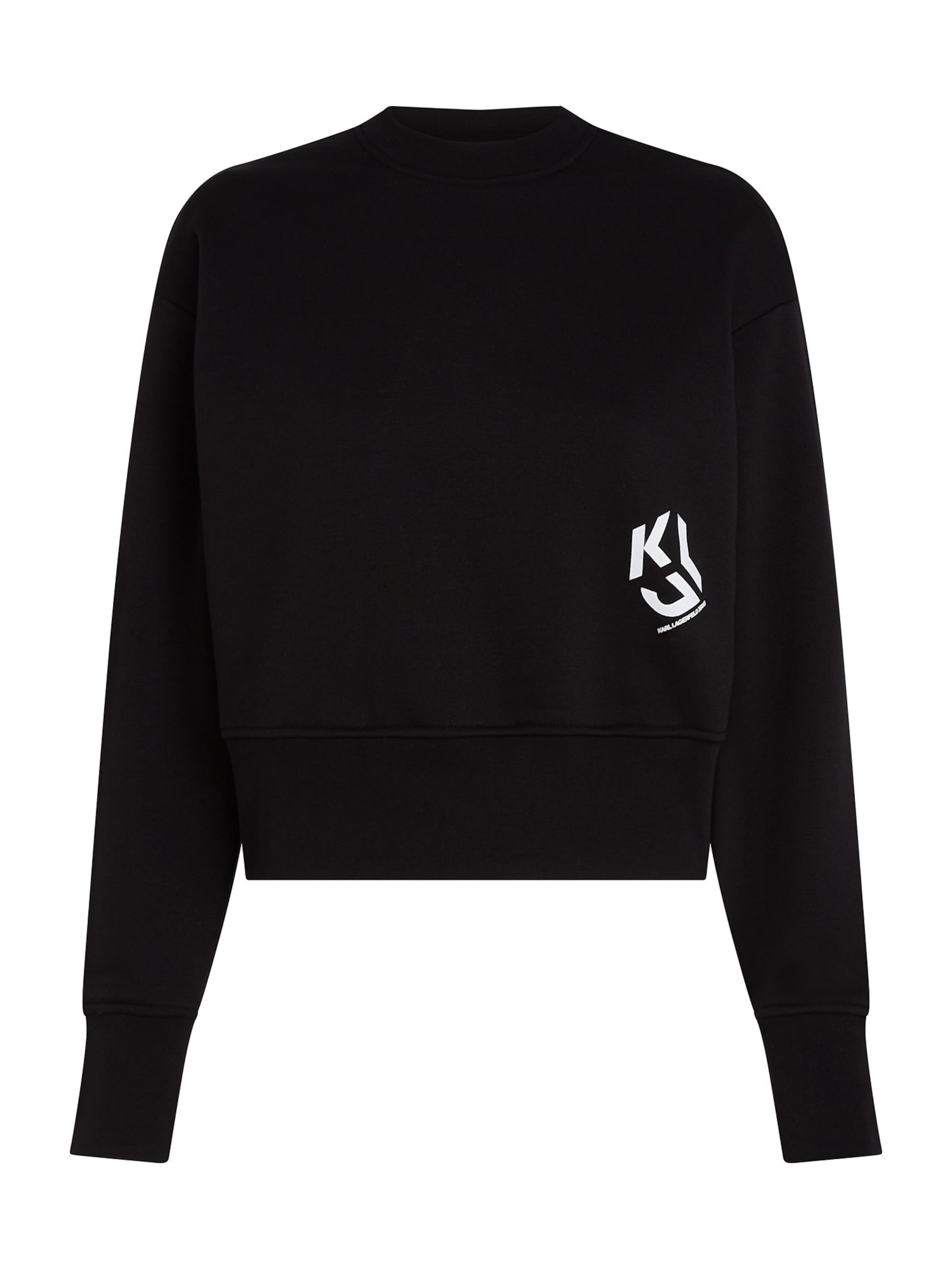 KARL LAGERFELD JEANSSweater majica - crna boja: prednji dio