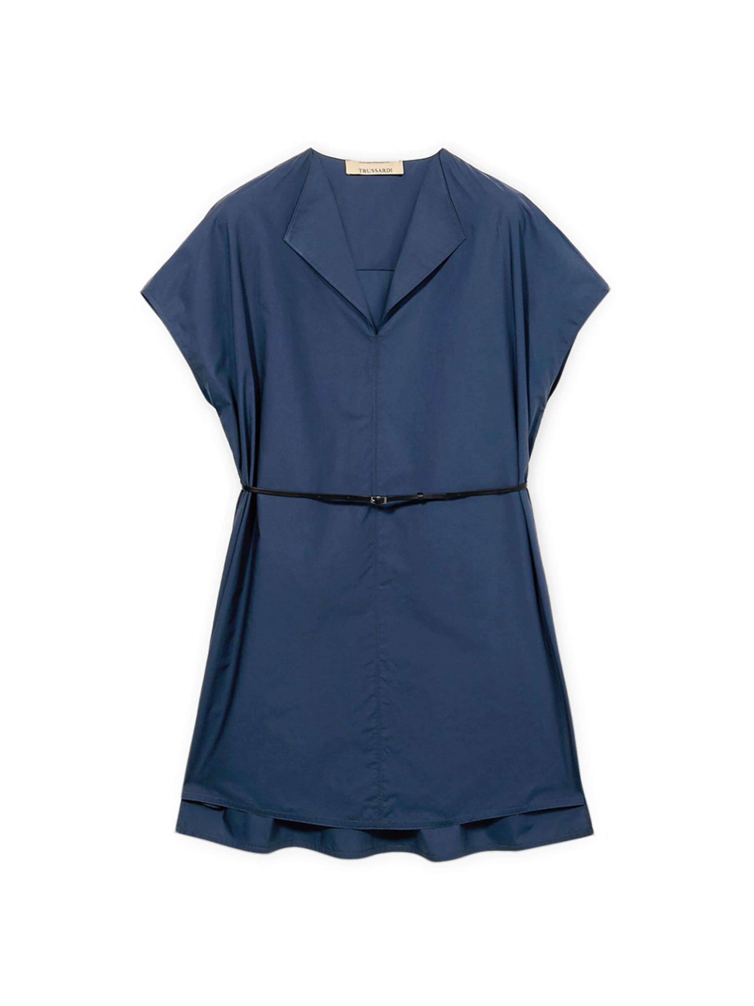 Trussardi - Vestido en azul: frente