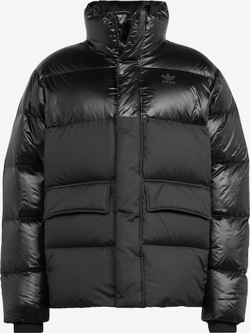 ADIDAS ORIGINALS Winter Jacket in Black: front