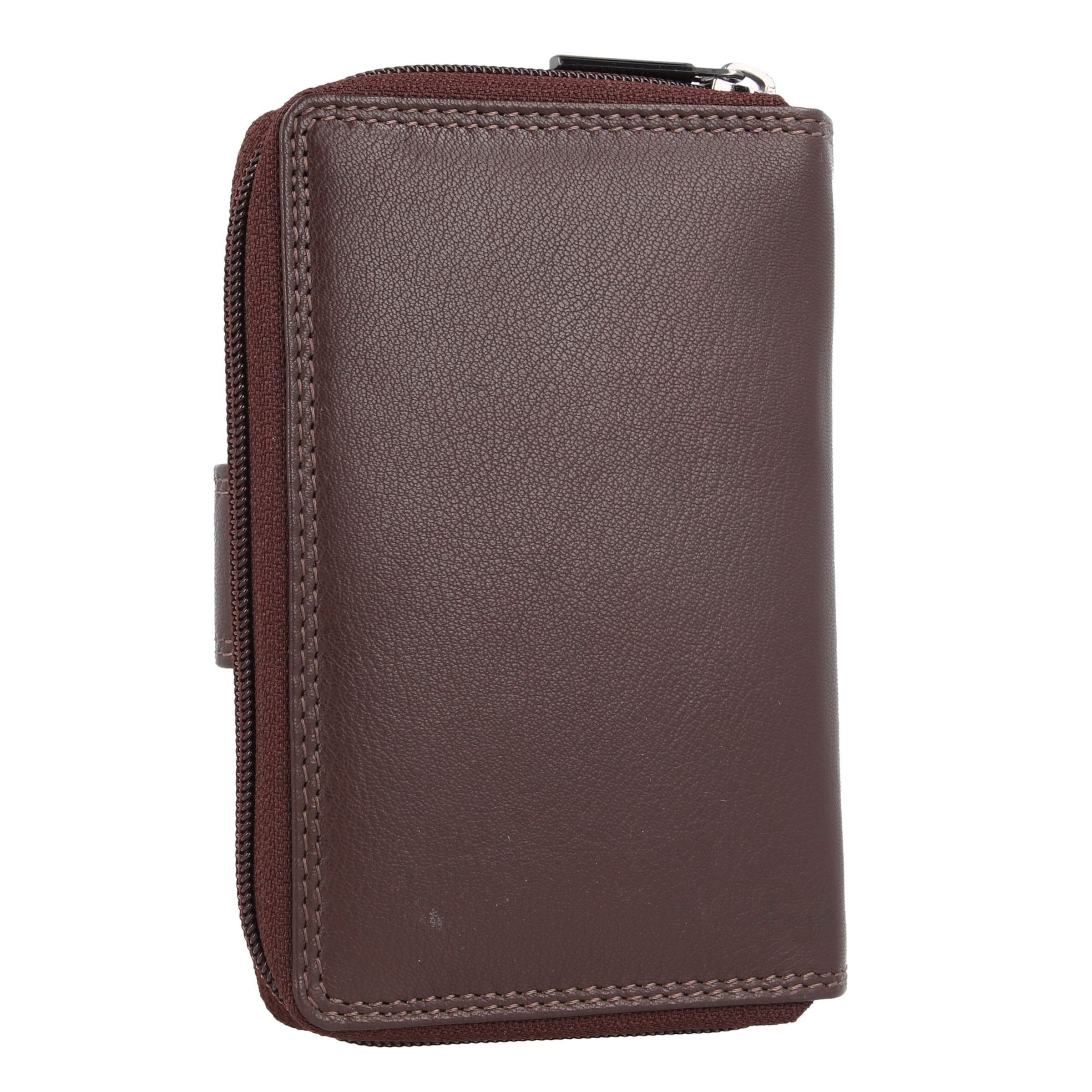 mano Portemonnee 'Donna Giulia' in Bruin