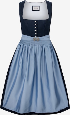 STOCKERPOINT Dirndl 'Sieglinde' in Blauw: voorkant