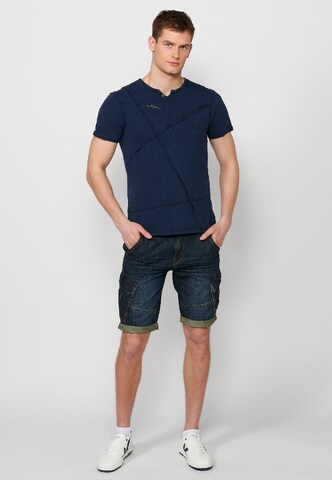 KOROSHI T-Shirt in Blau