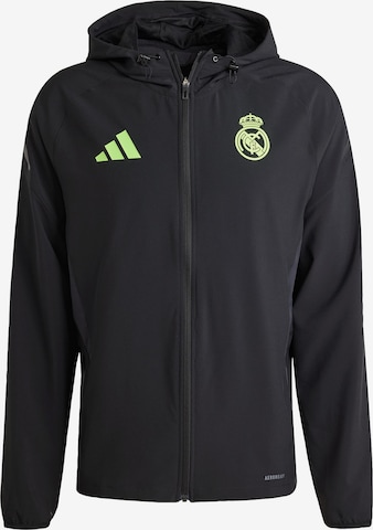 ADIDAS PERFORMANCE - Chaqueta de chándal 'Real Madrid Tiro 25 Pro' en negro: frente