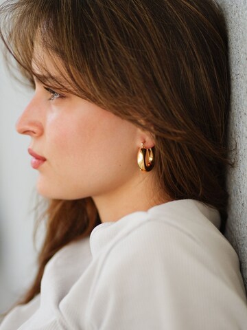 La Moda Me Oorbellen 'Nicole stainless steel gold plated' in Goud