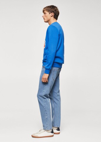 MANGO MAN Sweatshirt in Blue